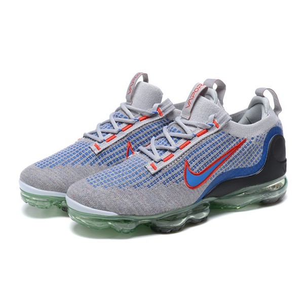 Damen/Herren Air VaporMax 2021 Flyknit Grau Blau DX3368-700 Schuhe