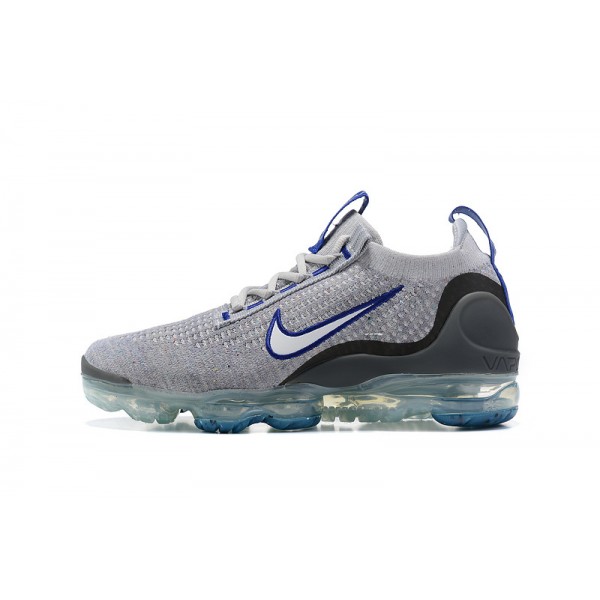 Damen/Herren Air VaporMax 2021 Flyknit Grau Blau Schuhe