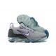 Damen/Herren Air VaporMax 2021 Flyknit Grau Blau Schuhe