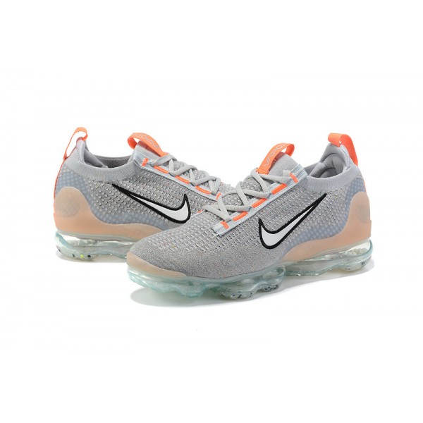 Damen/Herren Air VaporMax 2021 Flyknit Grau Orange DH4084-002 Schuhe