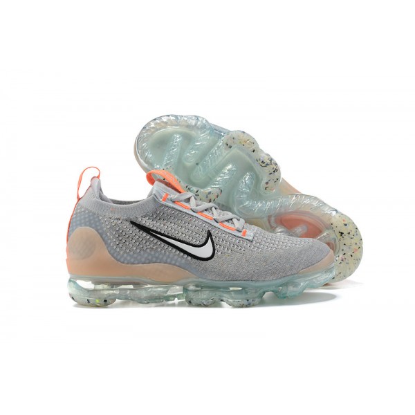 Damen/Herren Air VaporMax 2021 Flyknit Grau Orange DH4084-002 Schuhe