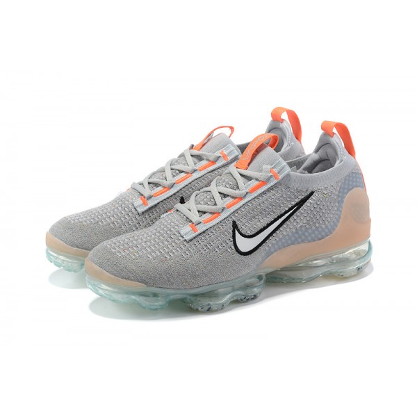 Damen/Herren Air VaporMax 2021 Flyknit Grau Orange DH4084-002 Schuhe