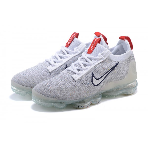 Damen/Herren Air VaporMax 2021 Flyknit Grau Rot DB1550-003 Schuhe