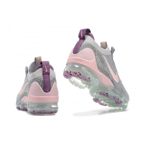 Damen/Herren Air VaporMax 2021 Flyknit Grau und Rosa Schuhe