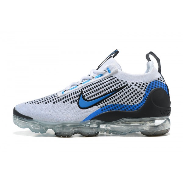 Damen/Herren Air VaporMax 2021 Flyknit Weiß Blau DM0025-001 Schuhe