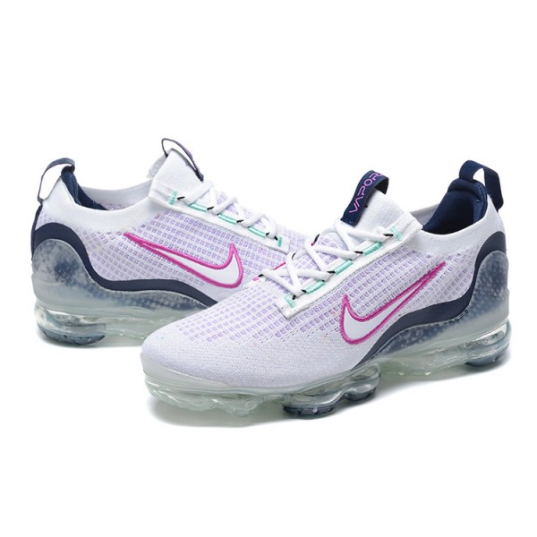 Damen/Herren Air VaporMax 2021 Flyknit Weiß Rosa DB1550-105 Schuhe