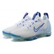 Damen/Herren Air VaporMax 2021 Flyknit Weiß und Blau Schuhe