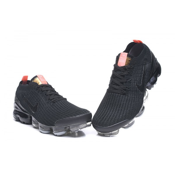 Damen/Herren Air VaporMax Flyknit 3 Schwarz Orange Schuhe