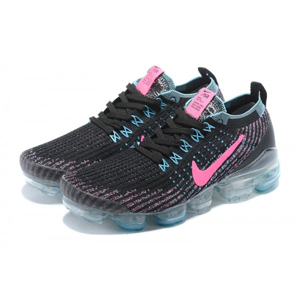 Damen/Herren Air VaporMax Flyknit 3 Schwarz Rosa AJ5910-101 Schuhe