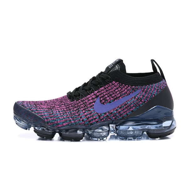 Damen/Herren Air VaporMax Flyknit 3 Schwarz Lila AJ6900-009 Schuhe