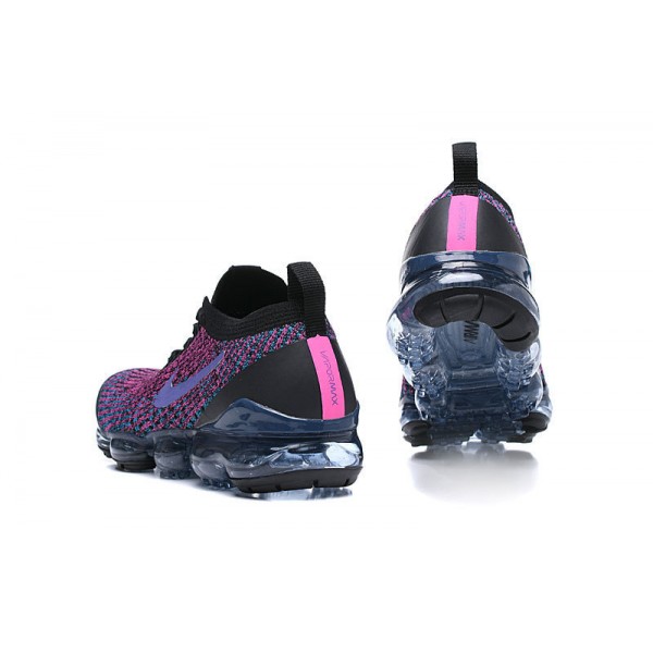 Damen/Herren Air VaporMax Flyknit 3 Schwarz Lila AJ6900-009 Schuhe