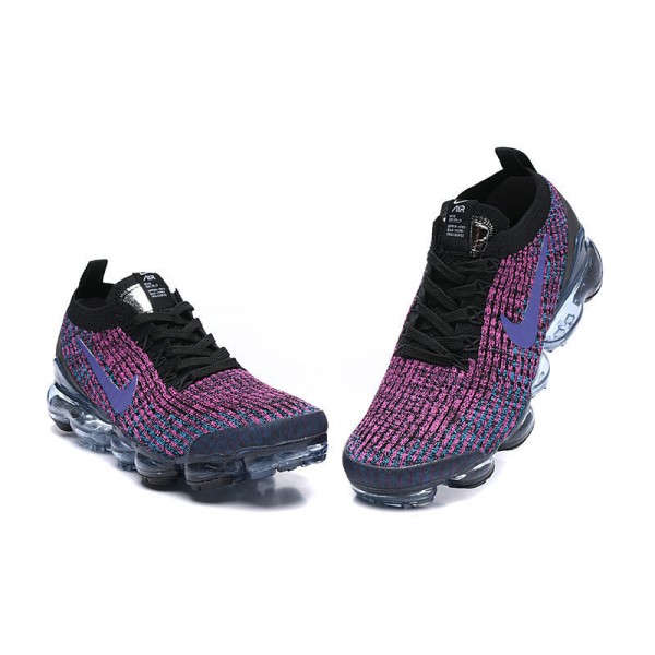 Damen/Herren Air VaporMax Flyknit 3 Schwarz Lila AJ6900-009 Schuhe