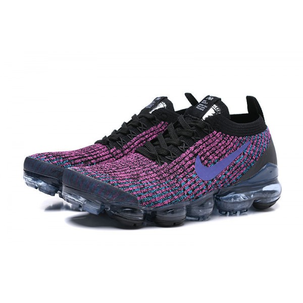 Damen/Herren Air VaporMax Flyknit 3 Schwarz Lila AJ6900-009 Schuhe