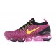 Damen/Herren Air VaporMax Flyknit 3 Schwarz Rot AJ6910-007 Schuhe