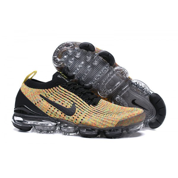 Damen/Herren Air VaporMax Flyknit 3 Schwarz Gelb  AJ6900-006 Schuhe