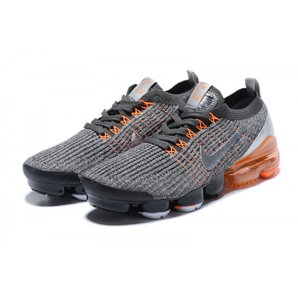 Damen/Herren Air VaporMax Flyknit 3 Grau Orange AJ6900-024 Schuhe