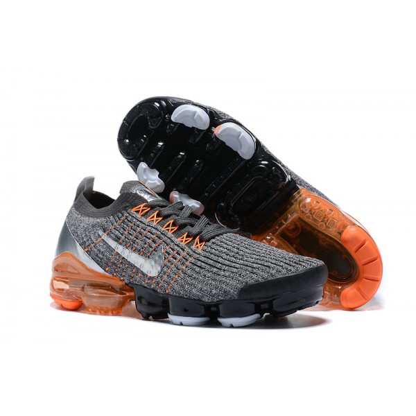 Damen/Herren Air VaporMax Flyknit 3 Grau Orange AJ6900-024 Schuhe