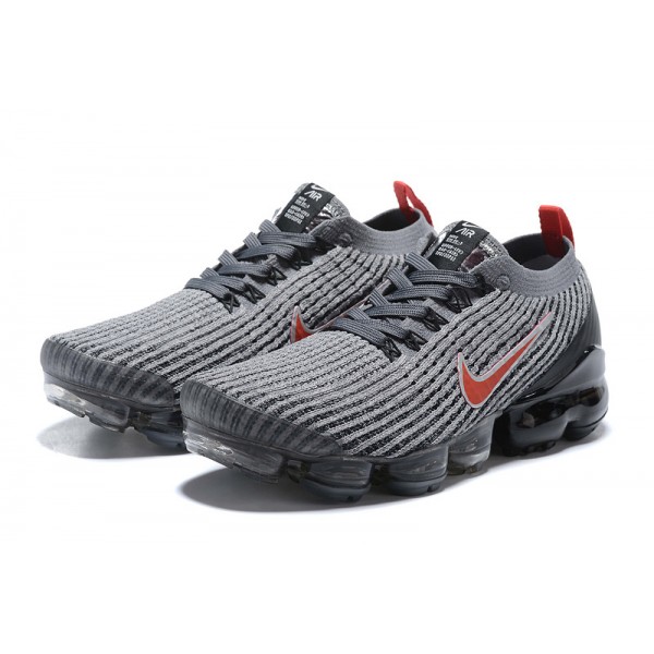 Damen/Herren Air VaporMax Flyknit 3 Grau Rot AJ6900-012 Schuhe