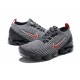 Damen/Herren Air VaporMax Flyknit 3 Grau Rot AJ6900-012 Schuhe