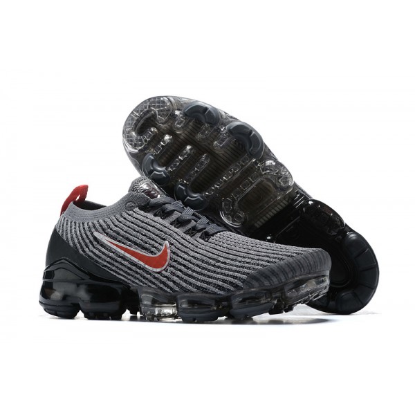 Damen/Herren Air VaporMax Flyknit 3 Grau Rot AJ6900-012 Schuhe