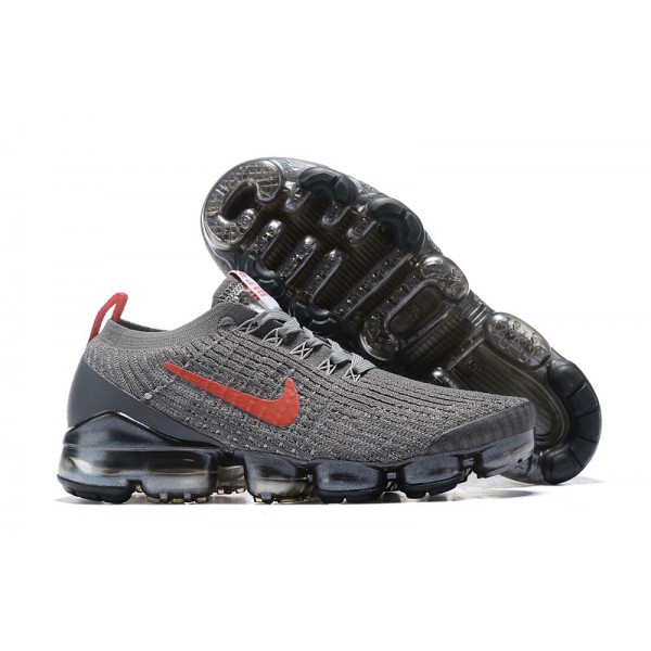 Damen/Herren Air VaporMax Flyknit 3 Grau Rot CT1270-001 Schuhe