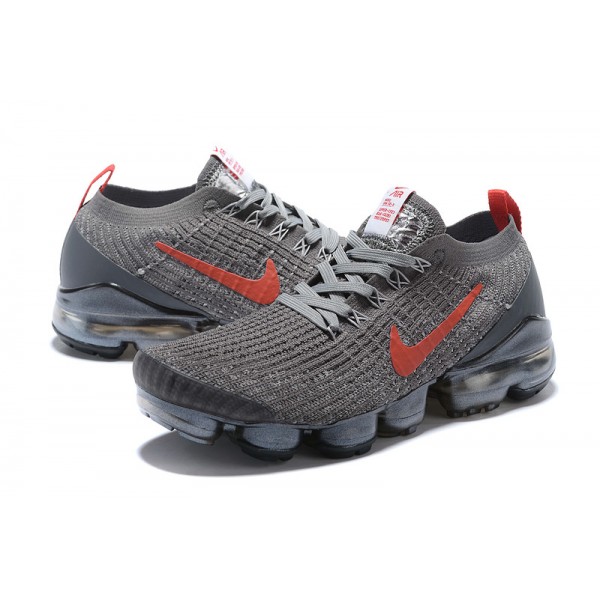 Damen/Herren Air VaporMax Flyknit 3 Grau Rot CT1270-001 Schuhe