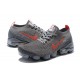 Damen/Herren Air VaporMax Flyknit 3 Grau Rot CT1270-001 Schuhe