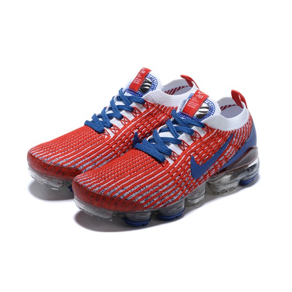 Damen/Herren Air VaporMax Flyknit 3 Rot Blau CW5585-100 Schuhe