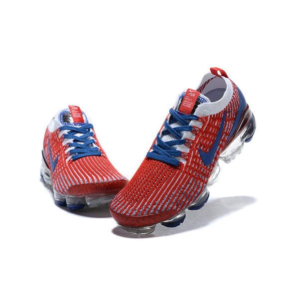 Damen/Herren Air VaporMax Flyknit 3 Rot Blau CW5585-100 Schuhe