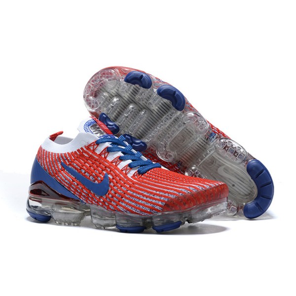 Damen/Herren Air VaporMax Flyknit 3 Rot Blau CW5585-100 Schuhe