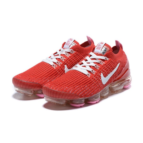 Damen/Herren Air VaporMax Flyknit 3 Rot Weiß CU4756-600 Schuhe