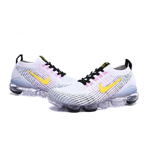 Damen/Herren Air VaporMax Flyknit 3 Weiß Gelb AJ6900-103 Schuhe