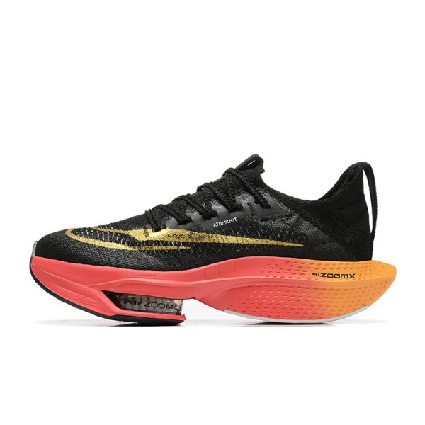 Herren Air Zoom Alphafly Next 2 Schwarz Gold Schuhe 