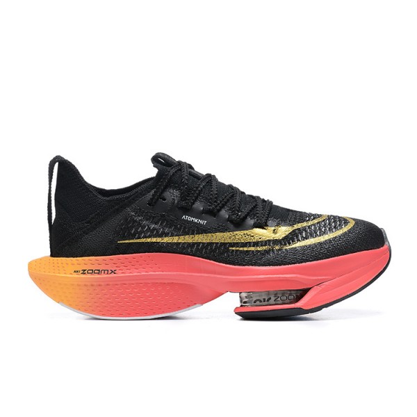 Herren Air Zoom Alphafly Next 2 Schwarz Gold Schuhe 