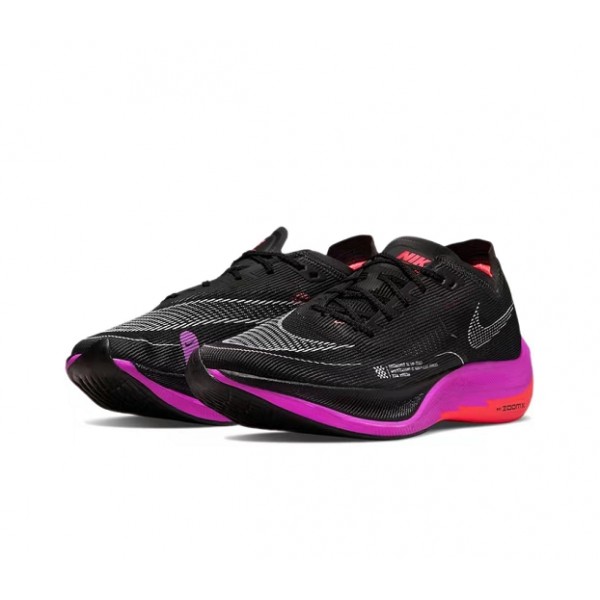 Damen/Herren ZoomX VaporFly NEXT% Schwarz Lila Schuhe 