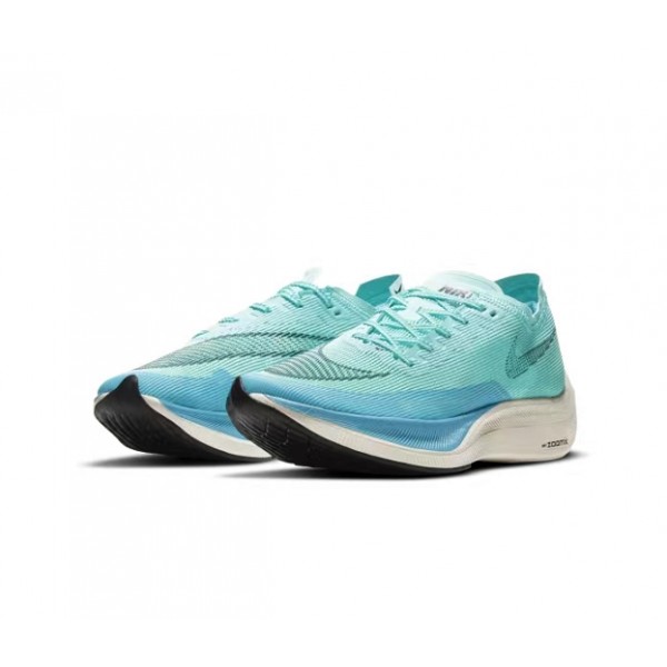 Damen/Herren ZoomX VaporFly NEXT% Blau und Schwarz  Schuhe 