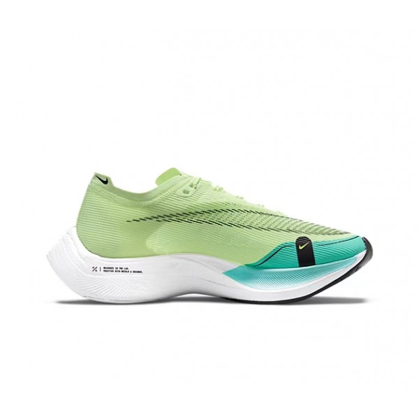 Damen/Herren ZoomX VaporFly NEXT% Grün und Blau Schuhe 