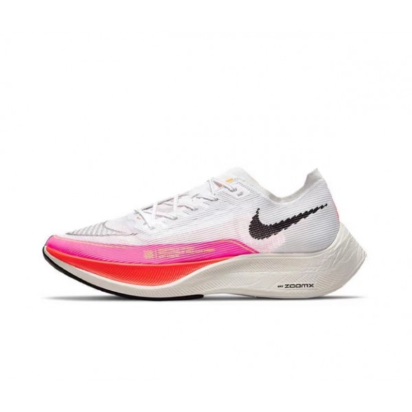 Damen/Herren ZoomX VaporFly NEXT% Rosa Weiß Schuhe 