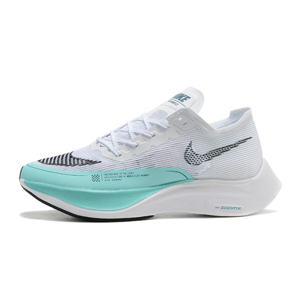 Damen/Herren ZoomX VaporFly NEXT% Weiß Blau Schuhe 