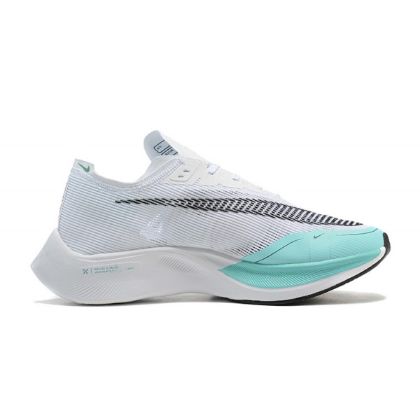 Damen/Herren ZoomX VaporFly NEXT% Weiß Blau Schuhe 