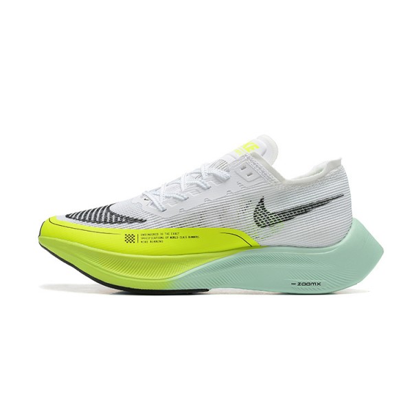 Damen/Herren ZoomX VaporFly NEXT% Weiß Gelb Schuhe 