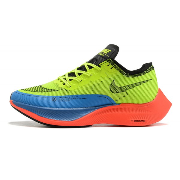 Damen/Herren ZoomX VaporFly NEXT% Gelb Blau Schuhe 