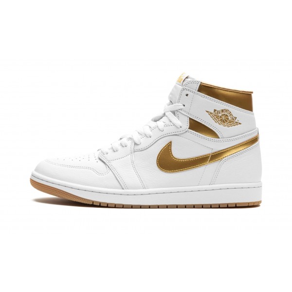 Nike Air Jordan 1 High Damen Metallic Gold FD2596-107 Schuhe 