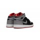 Nike Air Jordan 1 Mid Grundschule Schwarz Grau Rot DQ8423-006 Schuhe